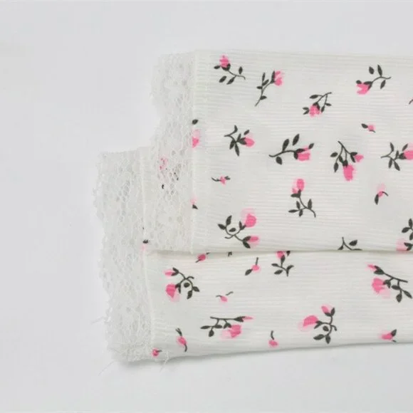 Cozy Cream Knit Loungewear Set Soft 2-Piece Pajama Suite Size M - Picture 6 of 7